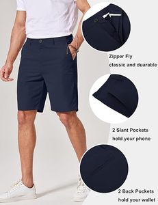 Pantalones Cortos Chino Premium para Hombre, Ropa Casual de Verano, Pantalones Cortos Chino Elásticos para Hombre, Estilo Casual Elegante, Logotipo Personalizado, Pantalones Cortos de Golf para Hombre - Product Image 2