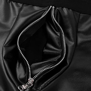 Genuine Leather High Waist Panties <b>men</b> Premium Lingerie Bottoms Soft Real Leather <b>Bikini</b> Underwear Sexy <b>men</b> Clubwear Pantie - Product Image 6
