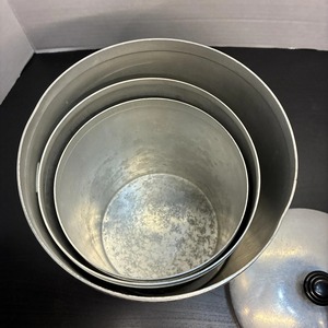 Ensemble de boîtes de cuisine en métal de style vintage, idéal pour le stockage de farine, de sucre et de café, et conteneurs de garde-manger au look industriel - Product Image 5