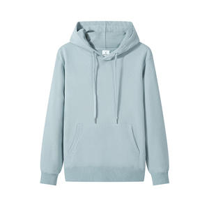 Sudadera con Capucha Estilo Urbano, Sudadera con Capucha de Forro Polar de Alta Calidad, Sudadera Gruesa de 350 g/m², Sudadera Lisa Negra Esencial para Hombre - Product Image 5