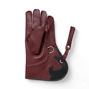Guantes de Cetrería Personalizados de Cuero Genuino Premium, Guantes para el Manejo de Águilas, Equipo de Entrenamiento de Halcones y Cetreros, Fabricante - Product Image 3