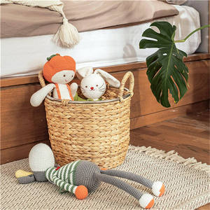 Cesta de Jacinto de Agua de Vietnam, Hecha a Mano, Duradera, para Almacenamiento de Artículos Diversos, con Asas, Estilo Lavandería, Decoración Vintage para el Hogar 2026, Precio Especial - Product Image 3