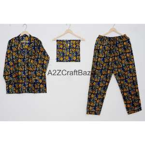 Conjuntos de Pijamas de Manga Larga de Algodón Orgánico de Lujo para Mujer, Ropa de Dormir Suave y Lisa para Vacaciones de Verano/Invierno, Ropa de Casa para Navidad - Product Image 1