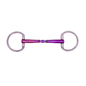 Euro Cavall Industries Pink Titanium Double Jointed Snaffle Fixed Ring ECI-PTB-001 Emballage personnalisé - Product Image 1