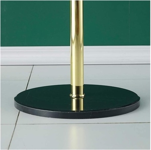 Modern design gold plated metal coat <b>stand</b> with marble base luxury entryway customized options - Product Image 6