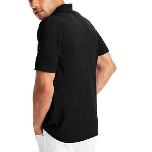 Chemises polo à manches courtes pour hommes Logo personnalisé T-shirt polo pour hommes Couleur vert foncé Matière en coton Tricoté Respirant - Product Image 5