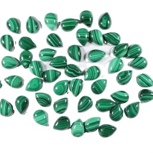 Pierre précieuse de malachite de qualité supérieure, cabochon de malachite, pierre de malachite en vrac, malachite semi-précieuse, forme mixte, pour la fabrication de bijoux - Product Image 2