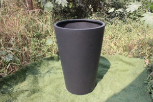 KNT FRP Handmade Hand Carved Fiberglass Classic Farmhouse Style Round <b>Flower</b> <b>Pot</b> Planter Drainage Hole Strong Lightweight Floor - Product Image 2