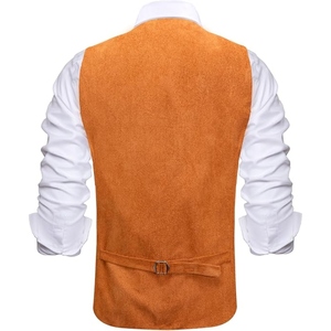 Chaleco de Cuero de Ante con Flecos Estilo Vaquero Occidental para Hombre, Chaleco Casual Vintage con Borlas y Botones a Presión, OEM - Product Image 3