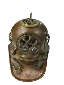 Base de lampe vintage en cuivre et laiton pour casque de plongée Mark V, décoration nautique pour casque de plongeur en eaux profondes, pour la maison, le bureau, le bar, le restaurant - Product Image 5
