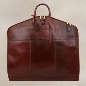 B2B Wholesale Luxury Classic Genuine Leather <b>Suit</b> <b>Carrier</b> Multi-function Heavy Duty Business Travel Garment Bag Zipper Buckle - Product Image 6
