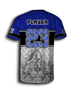 Maillot de baseball à sublimation unisexe de qualité supérieure avec motif camouflage Logo personnalisé Nom de l'équipe Compression Fit Manches courtes pour les jeunes - Product Image 2