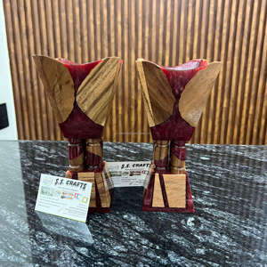 Brûleur d'encens religieux en bois de résine fait à la main de luxe pour Bakhoor arabe Bois d'acacia de haute qualité Fabriqué en Inde Forme rectangulaire - Product Image 4