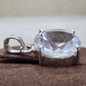 Joyería fina de plata 925, colgante de piedras preciosas de Aguamarina de corte esmeralda de excelente calidad, colgantes de diseño de ajuste de bisel hechos a mano - Product Image 2