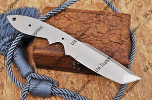 UA Supplies Couteau professionnel sur mesure à lame fixe de 8 pouces, en acier à haute teneur en carbone, forgé à la main, ultra-affûté, à pointe tombante, de qualité industrielle - Product Image 4