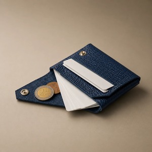 Cartera Ecológica Unisex de Microfibra de Lujo, Delgada, con Cierre de Botón, Texturizada, para Tarjetas y Monedas, para Uso Diario - Product Image 1