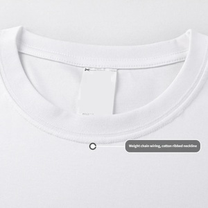 T-shirts pour hommes en gros, col rond, logo personnalisé, coton uni, fabrication OEM ODM, marque privée, fabricant de t-shirts pour hommes - Product Image 6
