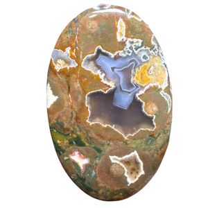 Cabochon de jaspe rhylite 100 % naturel de haute qualité, pierre précieuse en vrac pour la guérison, jaspe en gros pour la joaillerie - Product Image 1