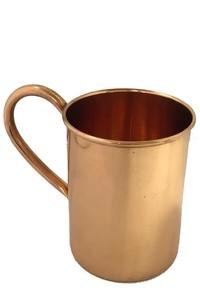 Taza de Cobre Puro de Diseño Moderno Metálico, de la Mejor Calidad, Taza de Cobre Rusa con Asa de Latón, Nuevo Diseño Martillado para Bebidas - Product Image 5