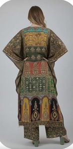 Women's <b>Kaftan</b> Dress Long Poly feather Silk <b>Kaftan</b> for All Seasons-Summer Winter Autumn Spring - Product Image 2