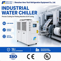 Refroidisseur d'eau à air 8HP avec compresseur scroll pour système de refroidissement de séchage UV pour presse d'impression, CE ISO9001, direct usine, Offset