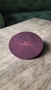 Juego de Posavasos de Cuero Personalizados, Hechos a Mano, Duraderos, Resistentes al Calor, Protección para Mesa, Regalos GLC-0061 - Product Image 3