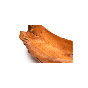 Cuenco de barco de erosión único meticulosamente elaborado, pieza de arte de decoración del hogar hecha de raíces de teca resistentes - Product Image 5