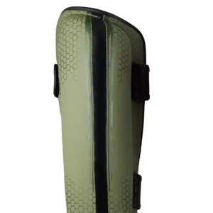 Protège-tibias en néoprène vert avec fermeture auto-agrippante, protection légère pour adultes, protège-jambes de football toutes saisons - Product Image 5