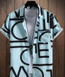 Casual Stripe Print <b>Men</b> Hawaiian <b>Shirts</b> | Modern Digital Printed Button-Down | Eco-Friendly <b>for</b> Breathable Summer <b>Beach</b> Resort - Product Image 3