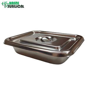 Plateau pour instruments chirurgicaux manuels en acier inoxydable au design moderne avec couvercle - Product Image 3