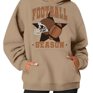 Sweat à capuche à manches longues imprimé rugby surdimensionné OEM personnalisé 100% pull en coton pour hommes sweat à capuche imprimé 3D pour hommes - Product Image 1