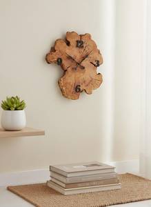 Handmade Olive Wood Wall Art - <b>Large</b> Natural Edge Clock - Product Image 3