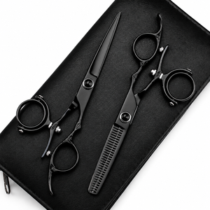 Tijeras de Corte de Pelo Rectas y Afiladas de 6 Pulgadas, Tijeras Giratorias de Acero Inoxidable con Rotación de 720 Grados, para Mano Derecha - Product Image 2