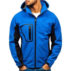 Chaqueta Softshell con Cremallera Completa para Hombre, Repelente al Agua, Cortavientos, para Actividades al Aire Libre como Senderismo, Montañismo, Pesca y Más - Product Image 5