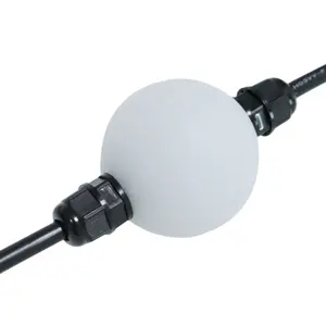 ไฟราว ucs1903 WS2812 50มม. 24V พิกเซล LED ลูกบอล DMX 3D กันน้ำ50มม. 24V LED สตริงอาร์จีบีพิกเซล