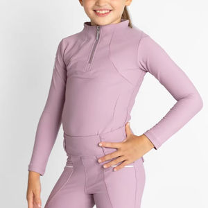 Chemise de base élégante pour enfants pour l'équitation, tissu extensible doux, coupe adaptée à l'équitation, confortable, de haute qualité, sous-vêtements de base pour l'équitation - Product Image 1