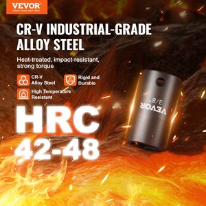 Set di 29 Chiavi a Bussola a Impatto da 3/8'' SAE 3/8'-1'' e Metriche 8-22mm, 6 Punte in Acciaio CR-MO, Attrezzi per Riparazione Auto - Product Image 2