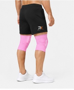 Rodilleras protectoras fabricadas con tela transpirable y acolchado que absorbe los impactos para el rendimiento deportivo diario - Product Image 4
