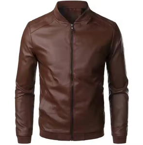 แจ็คเก็ตหนังผู้ชายระบายอากาศได้ดี ขนาดมาตรฐานยุโรป แฟชั่นสตรีท ปรับแต่งได้ ผลิตในปากีสถาน - Product Image 4
