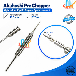 ชุดอุปกรณ์ผ่าตัดตา Akahoshi Combo 2 Pre-Chopper สำหรับการผ่าตัดต้อกระจกอย่างแม่นยำ ผลิตจากเหล็กกล้าไร้สนิมเยอรมัน |   OLDMED - Product Image 2