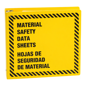 Bilingual 3-Inch <b>Ring</b> <b>Binder</b> for Laboratory and Safety Documents Yellow PP/PVC - Product Image 2
