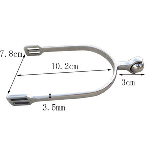 Espuelas de Equitación de Acero Inoxidable con Ranuras de Correa Seguras para Entrenamiento de Caballos, Cómodas y Duraderas para Sesiones de Montar, OEM - Product Image 5