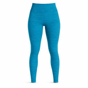 Blue High Elastic Waist Yoga <b>Leggings</b> Moisture Wicking Stretch Workout Tights Solid Lightweight Breathable Quick Dry Plus Size - Product Image 1