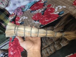 Cepillo Decorativo para el Hogar de Pelo Natural Pulido de Cola de Búfalo con Pelo de Cola de Buey y Cola de Caballo - Product Image 2