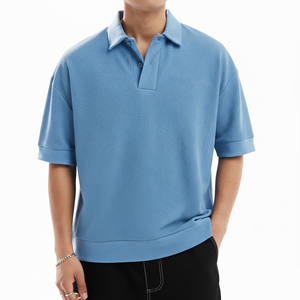 Nueva Camiseta Polo de Moda con Logotipo Personalizado, Cierre de Cremallera 1/4, Sublimación, 180 Gsm, Algodón, para Golf, con Cuello, para Hombre - Product Image 6