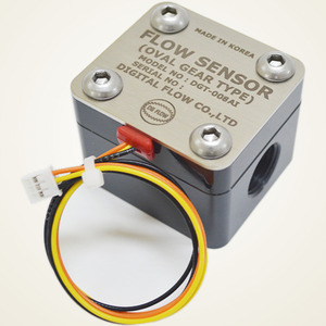 เครื่องวัดอัตราการไหลของน้ำมันแบบดิจิตอล ยี่ห้อเกาหลี รุ่น DGT-008AI เซ็นเซอร์วัดการไหลแบบโอวัลเกียร์ อลูมิเนียม PT 3/8 เกลียวใน - Product Image 1