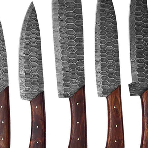 Premium Damascus Steel Professional Chef <b>Knife</b> <b>Set</b> Rosewood Handle OEM Kitchen <b>Knife</b> Manufacturer - Product Image 4