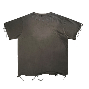 เสื้อยืดคอกลมทรงปกติสำหรับผู้ชาย คุณภาพสูง ผ้าฝ้าย 100% สไตล์ลำลอง ดีไซน์ทำเก่า ระบายอากาศได้ดี แขนสั้น รับสกรีนโลโก้ - Product Image 3