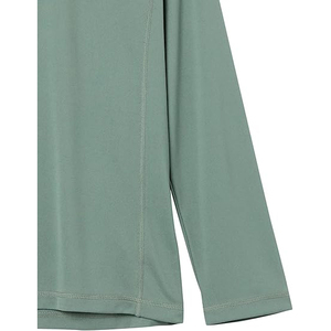 Camiseta de Natación Ergonómica de Manga Larga para Hombre, Verde Grisáceo, Protección Solar UPF 50+, Secado Rápido, Ajustada, de Alto Rendimiento - Product Image 6