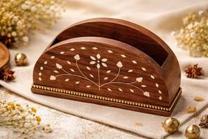Elegant wooden napkin holder for dining table handcrafted design durable kitchen accessory for modern home decor - Product Image 4